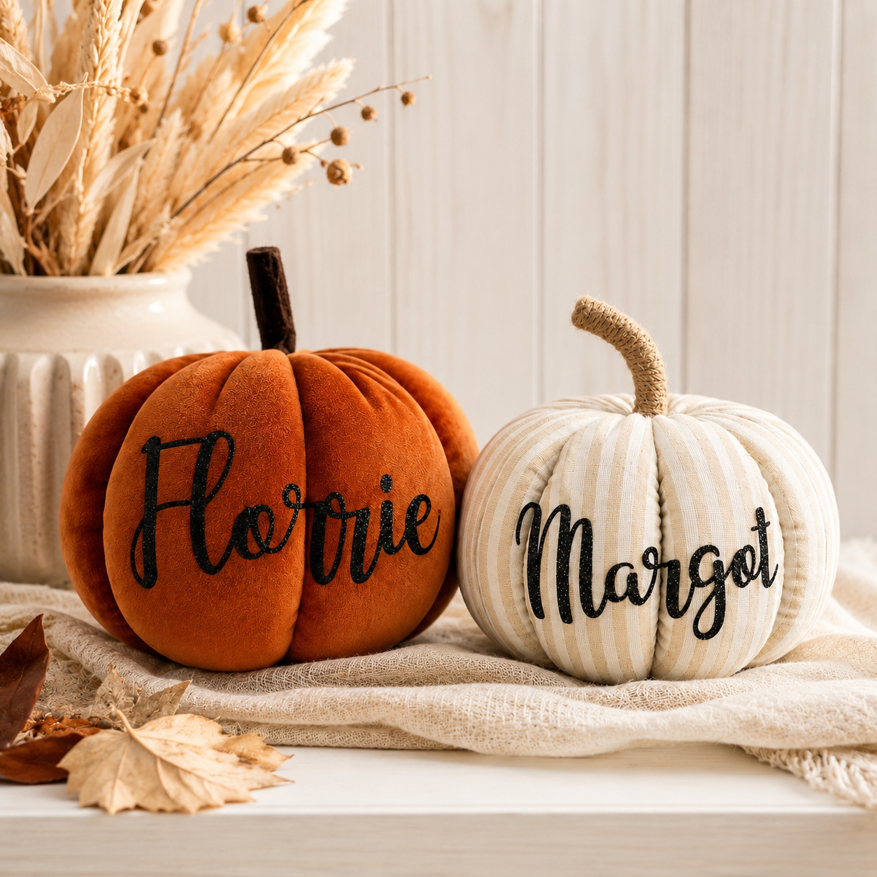 Personalised Pumpkin 12cm – Family Name Autumn Pumpkin Decoration