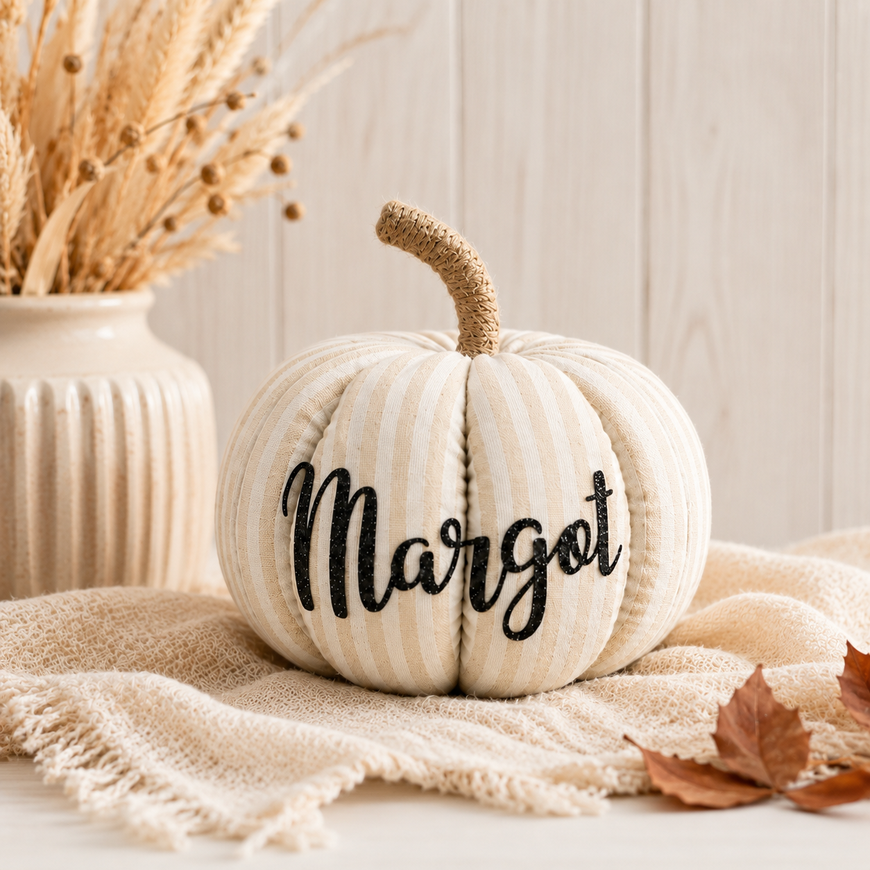Personalised Pumpkin 12cm – Family Name Autumn Pumpkin Decoration