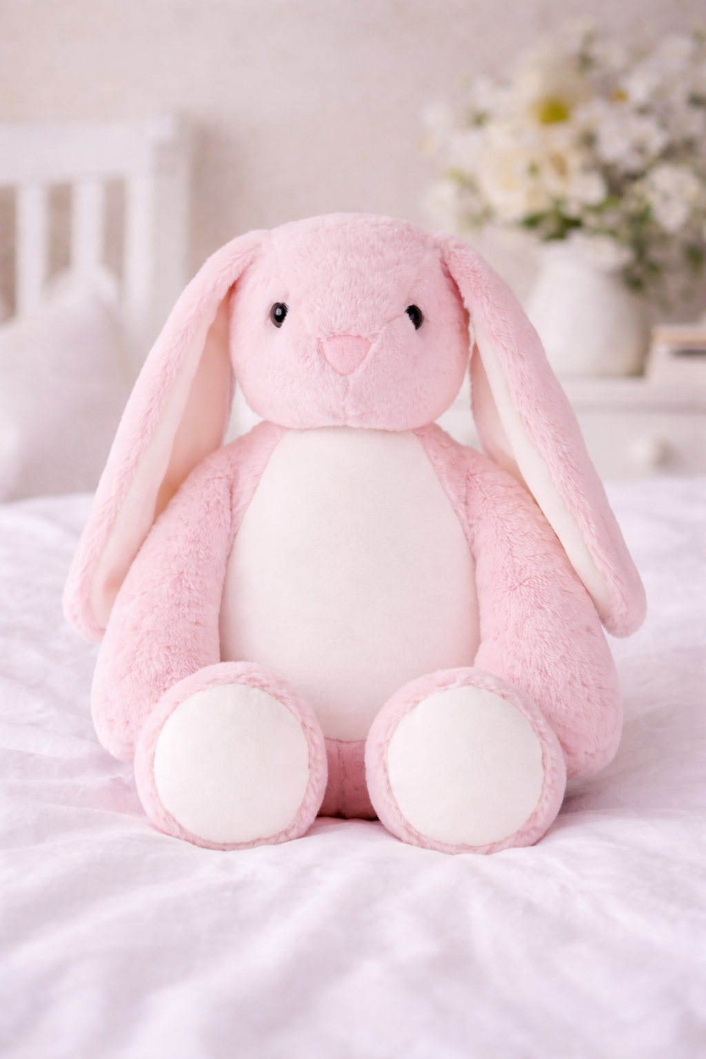 Pink Bunny Birth Weight Keepsake | MargotLoves