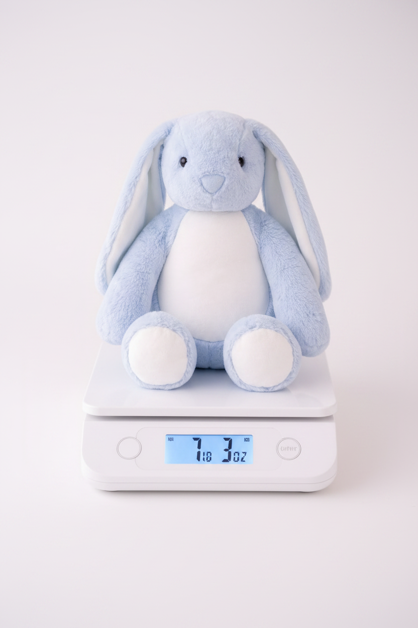 Blue Bunny Birth Weight Keepsake | MargotLoves