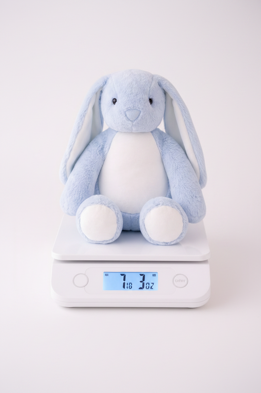 Blue Bunny Birth Weight Keepsake | MargotLoves